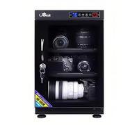 Dry Cabinet Camera Electronic Moisture Proof Dry Box Digital Control Dehumidifier with LED Digital Display & LED Light for Lens Camera Photographic Equipment Storage (40L)