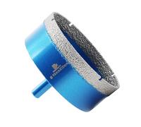 Dry Diamond Core Drill Bit,BRSCHNITT 90mm Diamond Hole Saw Core Drill Bit with Triangle Shank for Porcelain Tile Ceramic Stone Granite Marble