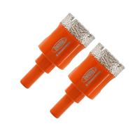Dry Diamond Drill Bit - BGTEC 2pcs 28mm Hole Saw for Granite,Marble,Masonry, Concrete, Tile/Ceramic, Glass, Hard plastic,Vacuum Brazed Diamond Core Drill Bit Kit