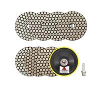 Dry Diamond Polishing Pads 4"/100mm - 7pcs Grit 50/100/200/400/800/1500/3000 Polish Pad Kit with M14 Backer Pad+Adapter for Granite Marble Artificial Stone Quartz for Angle Grinder SANLEETEK