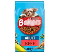 Dry Dog Food Beef With Vegetables 3kg - Our Recipe Has Been Made With a Variety of Tender Meaty Chunks & Wholegrains for Quality, Tasty Goodness - Stored in a Dry and Clean Place