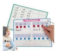 Dry Erasable Phonics Board - Kids English Writing Pad, Learning Tool with Rich Content, Educational Board for Home, Classroom Practice with Fun Activities, Writing Skills for Early Learners