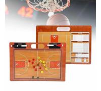 Dry Erase Basketball Clipboard for Coach, Magnetic Tactical Basketball Coaching Board, Double Sides Full & Half Court Dry Erase Board with Marker for Schools Clubs