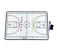 Dry Erase Basketball Strategy Whiteboard, Basketball Clipboard for Coaches, Complete Accessories, Double-Sided Design, Light and Portable, for Training