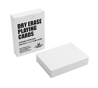 Dry Erase Blank Playing Cards, Poker Size, 45 Reusable Cards with Box