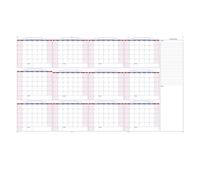 Dry Erase Board Calendar - Monthly Whiteboard Calendar | 34x60 Inch Large Monthly Planner | Reusable White Tablea Organizer, Erasable Wall Reminder For M