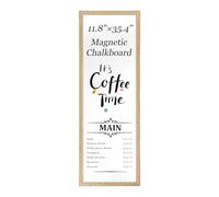 Dry Erase Board for Wall, Large Magnetic Whiteboard, White Board Dry Erase for Decoration/Planning/Kitchen Grocery List/Memo, for Office/School/Home 11.8"x 35.4"
