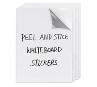 Dry Erase Board Sticker- Whiteboard Stickers-8.3''x11.7'' Removable Dry Erase Sheets- Fridge Dry Erase Paper for Wall/Desk/Refrigerator/Door/Locker/Home/Office/Classroom (White-4 Pcs)