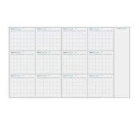 Dry Erase Calendar, 12 Month Planner, Erasable Wall Calendar, Reusable Whiteboard Calendar, Erasable 12-Month Whiteboard Calendars for Home, Office, or Classroom, Use with Holiday Reminders