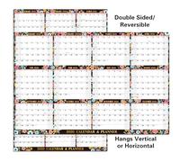 Dry Erase Calendar 2023-2024,JUL.2023,JUN. 2024, Academic Yearly Wall Calendar, 34.8"x22.9", Large Dry Erase Calendar for Wall, Vertical/Horizontal, Reversible