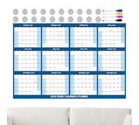 Dry Erase Calendar - Daily Planner | Multipurpose Whiteboard Organizer Event Reminder Portable Scary Planner For School Refrigerator Fridge C
