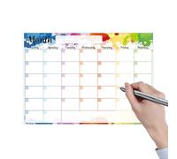 Dry Erase Calendar Planner, Fridge Calendar, Whiteboard - Magnetic Dry Erase Calendar Whiteboard - Monthly Planner with Dry Wipe Function for , Home, K