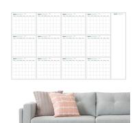 Dry Erase Calendar Whiteboard - Reusable Wall Planner, Large Erasable Board | 35x58 Inch Dry Erase Design, Monthly Weekly Schedule Organizer for Family Friends Colleagues Home Office