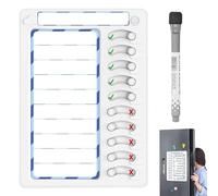 Dry Erase Chore Chart, Standable Whiteboard Checklist Board, Durable Easy Planner Calendar | Adhd Tools For Kids Checklist Task Board Reusable My Chores Checklists Task Boards For Refrigerator