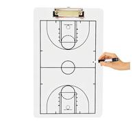Dry Erase Coaching Board - PVC Whiteboard, 13.78x8.66 Inch Sports Clipboard, Reusable Strategy Block, Lightweight Writing Surface | Practical Training Planner for Football, Baseball, Hockey