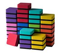 Dry Erase Erasers, Eeoyu 40 Pack Magnetic Whiteboard Dry Erasers Chalkboard Cleaner Wiper for Kids and Classroom Teacher Supplies Home and Office, 8 Color