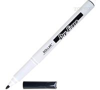 Dry Erase Everyday Use Whiteboard Marker Pens Easy Wipe School Office Business (1 x 1.0mm Medium BLACK Pen + 3 x PATEL Ball Black Pens)