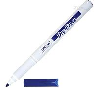 Dry Erase Everyday Use Whiteboard Marker Pens Easy Wipe School Office Business (1 x 1.0mm Medium BLUE Pen + 2 x PATEL Ball Black Pens)