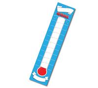 Dry Erase Goal Setting Fundraising Thermometer Chart Blue Goal Chart Temperature Poster for Office Classroom or Kids