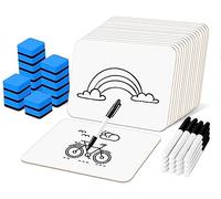 Dry Erase LapBoards, PANDRI 16 Pack Double Sided 12.5 x 9 Inch Whiteboards with 16 Erasers and 16 Markers, Dry Erase Boards for Kids Students Classroom Teacher Supplies