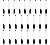 Dry Erase Markers Fine Tip Dry Erase Markers with Eraser Cap 50pcs 4.5" Length Fine Tip Black Color Whiteboard for School, Office