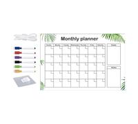 Dry Erase Monthly Planner - Transparent Acrylic Board for Monthly Planning and Recording, Study Room Decorations for Plans, Tasks, Thoughts, Reminders, Mood, Suggestions