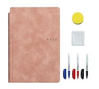 Dry Erase Notebook - A5 Reusable Writing Board, Compact Memo Pad, Durable Office Organizer, Easy Clean Surfacee | Portable Erasable Whiteboard Journal Ideal for Study, Work, Planning, Tasks