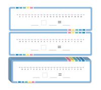Dry Erase Number Line for Students, Double Sided Writable and Erasable Math White Board 0-10 on One Side 0-20 on Other Side, 1st 2nd Grade Classroom Must Haves Math Teach Homeschool Supplies, 15 Pack