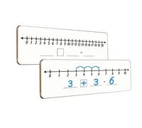 Dry Erase Number Line Whiteboard 4”x12”Double Sided White Board Featuring 0-10 Number Line On One Side 0-20 On The，Dry Erase Board for Kids Number Lines for Students Math Manipulatives