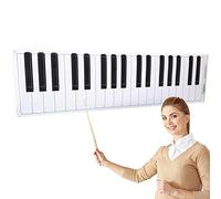 Dry Erase Piano Keyboard Laminated Poster, 61" Inches Large Jumbo Size for Classroom Lessons