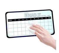 Dry Erase Score Card, Record Board for Sports, Erasable Golf Scorecard, Double-Sided, Erasable Whiteboard for Coaching, Whiteboard for Data Recording, Dry Erase Scorecard for