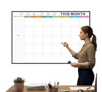 Dry Erase Wall Calendar No Date Foldable Big Planning Pad