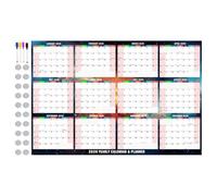 Dry Erase Walls Calendars - Wall Planner Whiteboards | Erasable Organizer Wall, Monthly Weekly Daily Scheduling Board, Blank Planners Organizer Whiteboard For Family Homes Kitchen College School