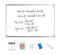 Dry Erase Whiteboard - 15.75 X 11.81 Inch Double Sided Whiteboard, Magnetic Writing Board | Reusable Note Taking Board, Kitchen Planning Organization, Cham