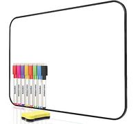 Dry Erase Whiteboard, DumanAsen A4 Szie Double Sided White Board with whiteboard pens and Eraser for School, Home, Office, Remote Learning (Black, 8.2 x 11.8 inches)