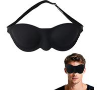 Dry Eye Sleep Mask Soft Silicone Material 3D Stereo Hollow Design Full Blackout Adjustable Strap Odor Cover Relieve Fatigue