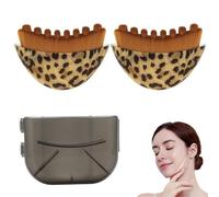 Dry Face Brush, Lymphatic Drainage Massager for Face, Chin and Jaw Brush, Precise Fit Skin 2 Pcs