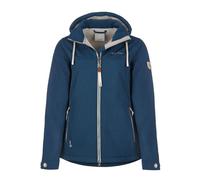 Dry Fashion Baltrum Women's Softshell Jacket Mottled Jacket with Fleece Lining, Navy Melange, 36