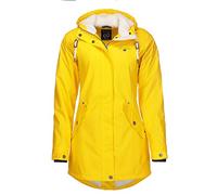 Dry Fashion Malmö Women's Raincoat with Teddy Fleece, yellow, L