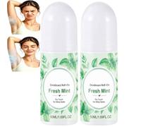 Dry Feel Roll-On Antiperspirant Deodorant, Invisible Roll-On Antiperspirant Deodorant, Baking Soda-Free Deodorant, Aluminum Free Roll On Deodorant, Travel Size Underarm And Foot Deodorant (2pcs)