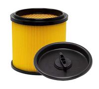 Dry Filter Pleated Filter Slats Filter with Bayonet Cap Lid with Steel Line Grid for Parkside Wet Dry Vacuum Cleaner PNTS 1200 1250 1300 A1 B2 C3 E4 F5