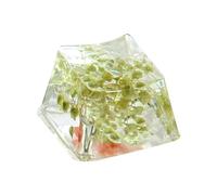 Dry Flowers Keyboard Keycap - Gypsophila Sa Profile Keycap | Resin Game Keyboard | 0.71x0.47x0.39 Inches, Drip-Glue/Resin Shine Through Translucent, R4, Esc for Mechanical Keypad Eternal Flower