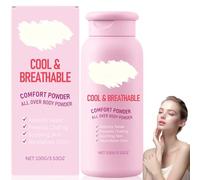 Dry & Fresh Comfort Powder,Inner Thigh Chafing & Sweat Relief,Talc-Free Anti Chafe Body Powder for Private Areas,Women's Deod/orant,Chafe Stick Alternative,All Over Body Pow/der for Against Moisture