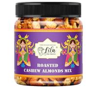 DRY FRUITS Roasted Kaju Badam Mix 250 grams Salted Cashew Almond Mixed Pack Ideal for Snacking, Munching, Partying Flavoured
