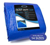 Durable, Heavy Duty & Waterproof 15’ x 15’ All Purpose 5 MIL Tarp by Dry Gear