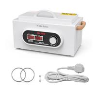 Dry Heat Sterilizer with LCD Display,LifeBasis 230℃ High Temperature Metal Tool Cleaning Box with Timer 2200ML Manicure Pedicure SPA Salon Barber Equipment for Sundry Beauty Hair Cut Nail Metal Tools