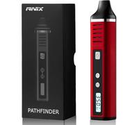 Dry Herb Vaporisers Stainless Steel Heating Chamber 1800mAh Battery Dry Herb Vaporizer with Display, Isolated Air Path-Black(No Nicotine)