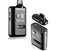 Dry Herb Vaporizer Virgo Kit Vape Pen Magnetic Interface Ceramic Heating Chamber OLED Display Screen Quick Charge Aluminium Body Elegant Design Nicotine Free (Carbon Fibre)
