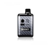 Dry Herb Vaporizer Virgo Lab-Tested Ceramic Heating Chamber, Vaporiser OLED Display Precision Temp Control (149-224℃), USB-C Fast Charging 1300mAh, Nicotine Free Herbal Aromatherapy Device (Grey)