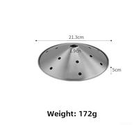 Dry Ice Cover Plate For Hot Pot Use With Stainless Steel Construction And Ventilated Design To Facilitate Steam Circulation, Suitable For Restaurants(20cm Silver)